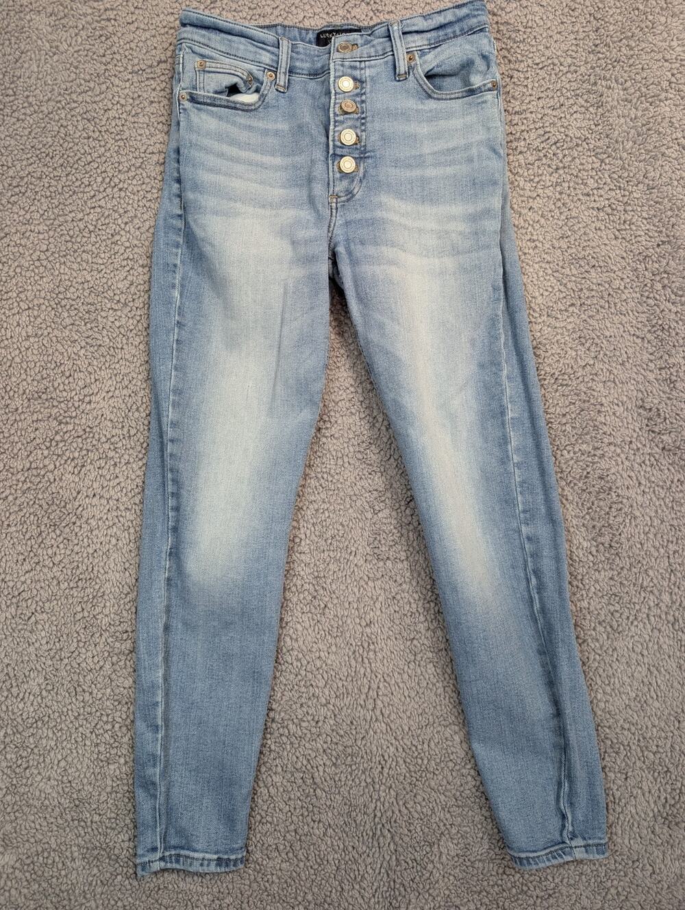 Lucky Brand Jeans Women's 4 Light Wash Ankle High-Rise Skinny Bridgette (1012)